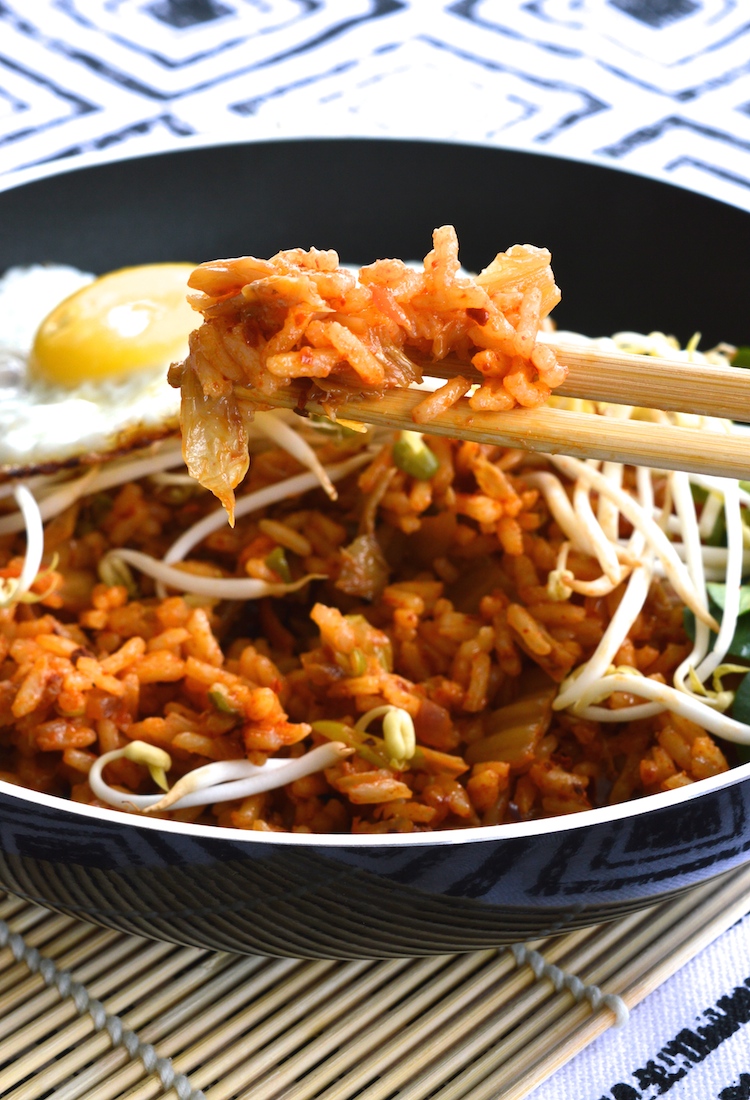 Kimchi Fried Rice With Gochujang And A Crispy Fried Egg