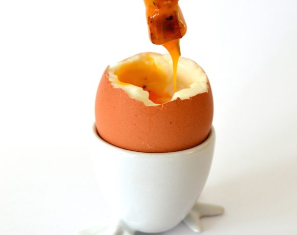 Soft Boiled Eggs with Roasted Potato and Crouton Dippers (Eggs With Soldiers)