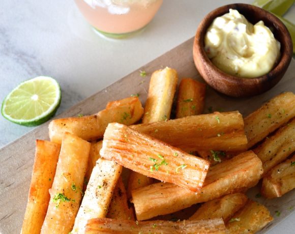 Crispy Yucca Fries With Lime Zest And Mayo