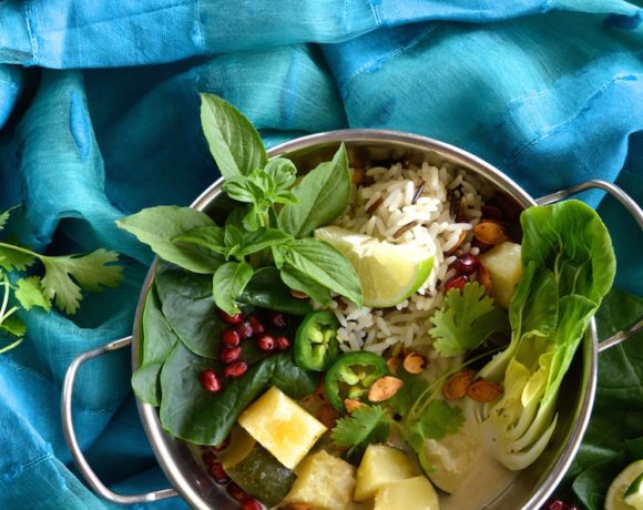 Vegan Thai Acorn Squash Green Curry With Lemongrass Wild Rice
